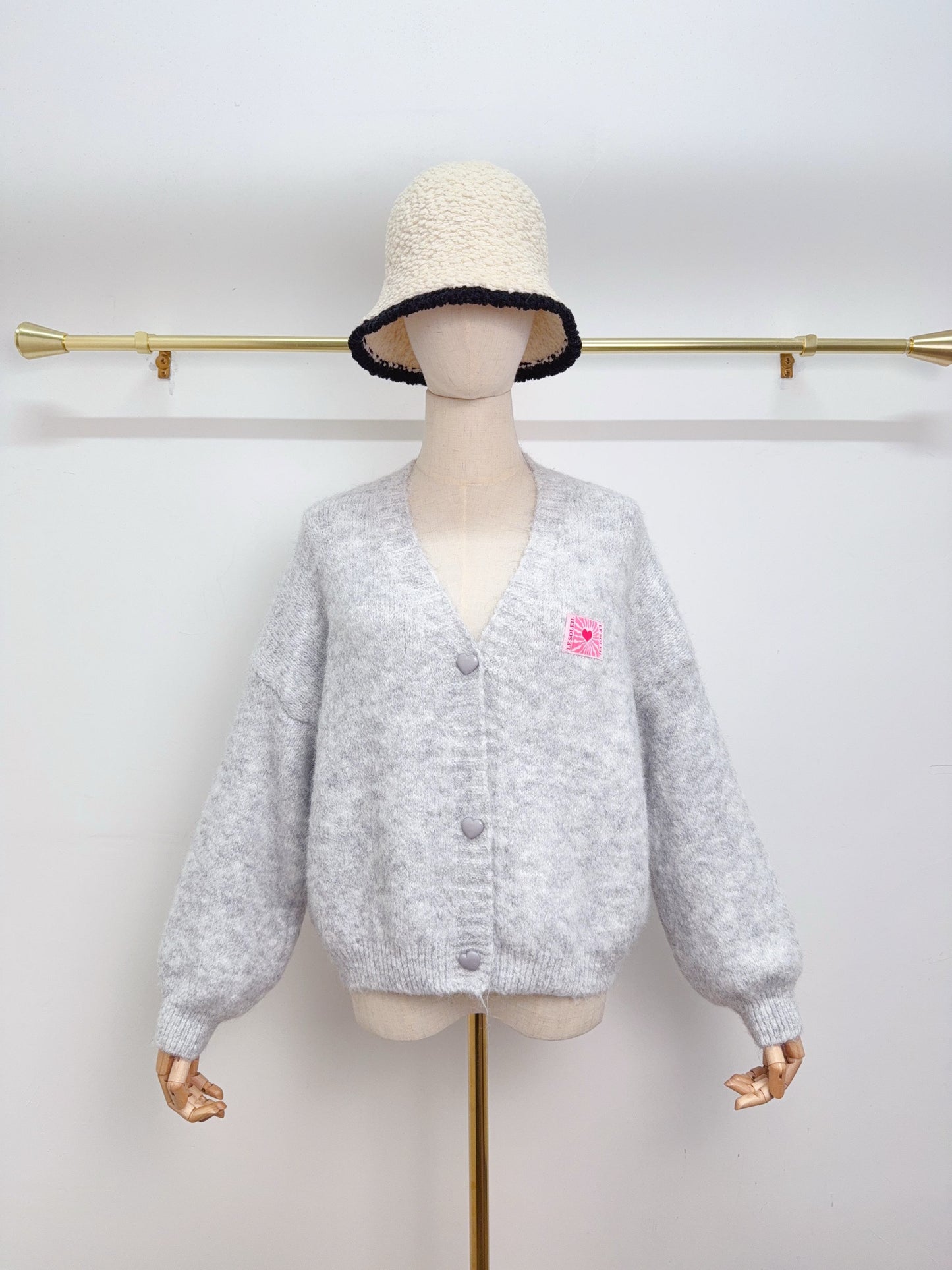 Gilet Soso mini gris